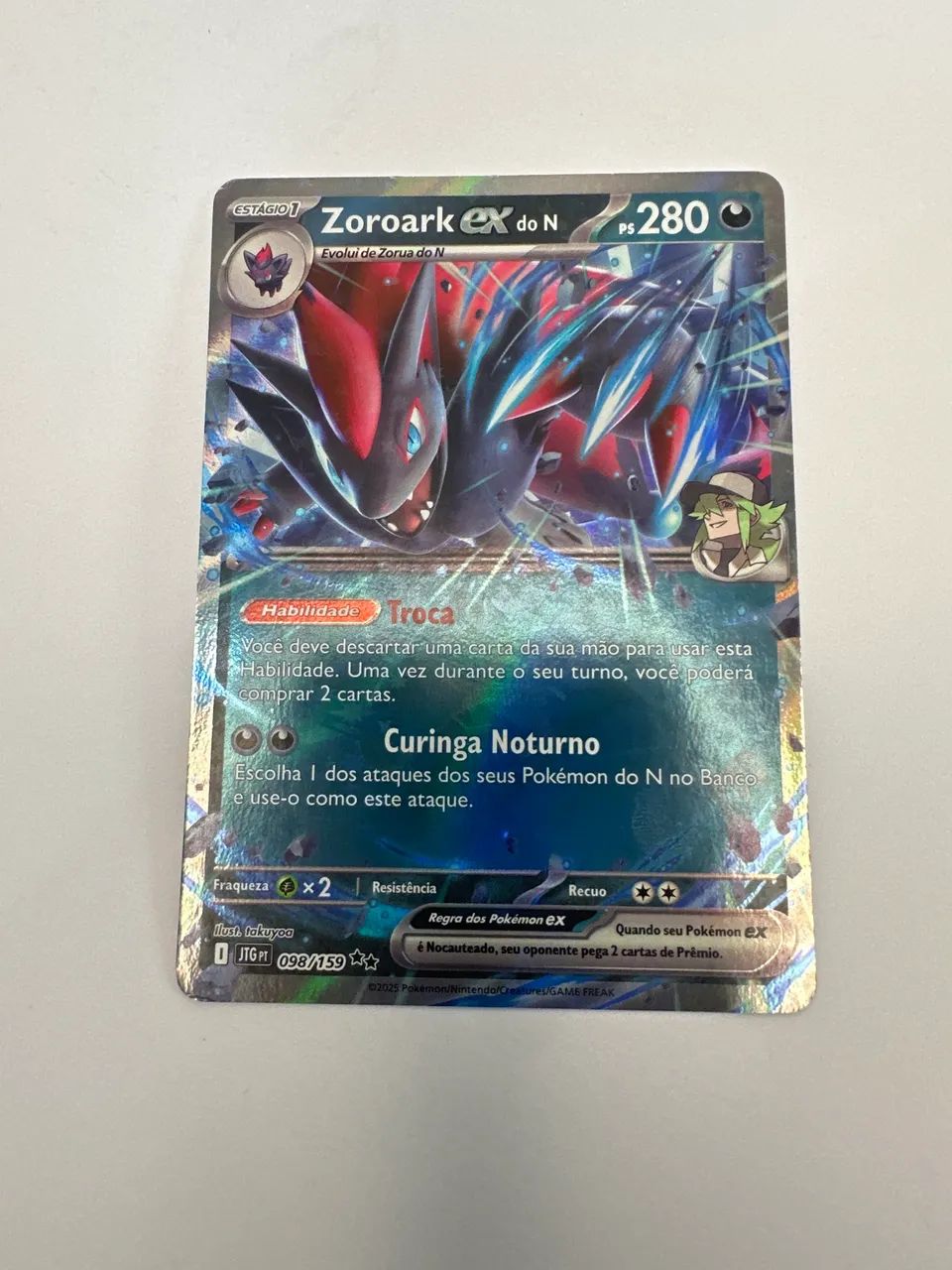 Carta Pok émon Zoroark ex do N - Foto 2