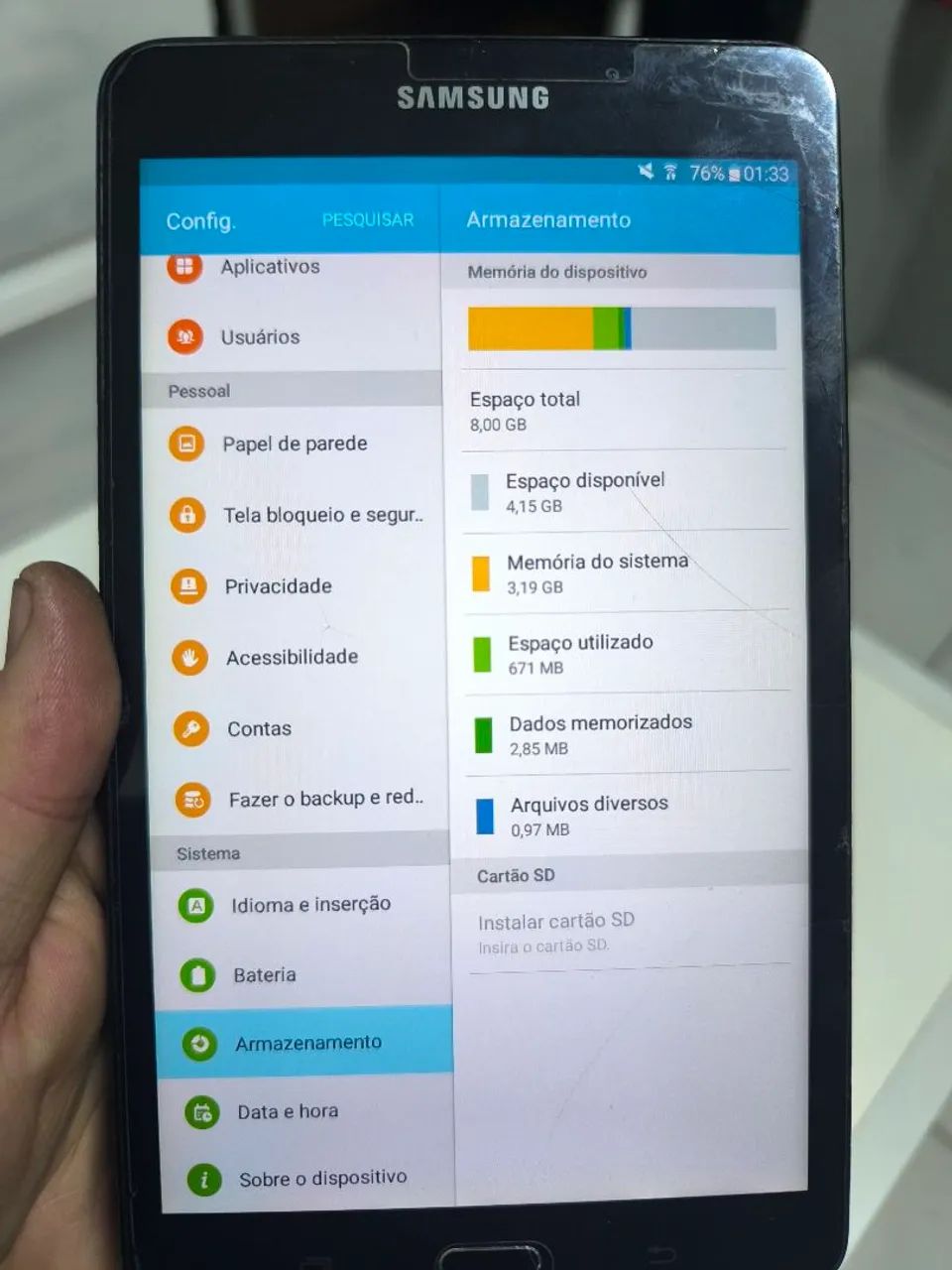 Tablet Samsung SMT280 8gb