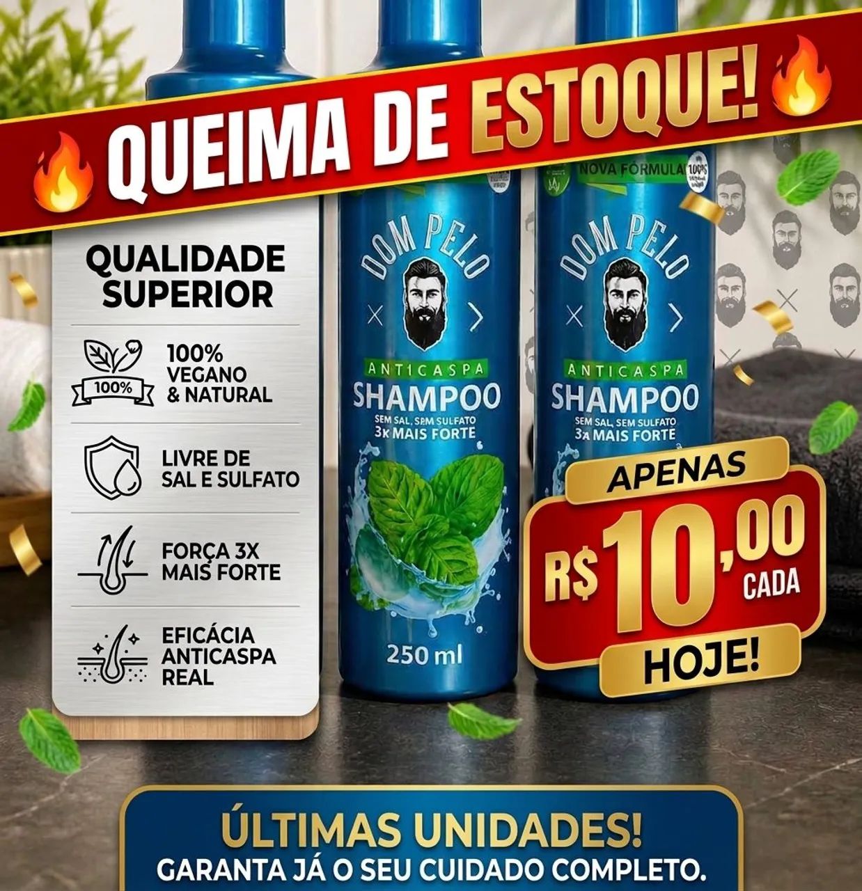 Shampoo anticaspa unissex 