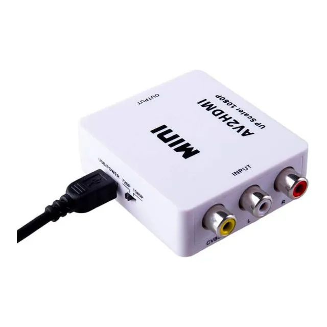 Mini Conversor AV2HDMI RCA para HDMI Compatível com DVD VHS e Videogames - Foto 2