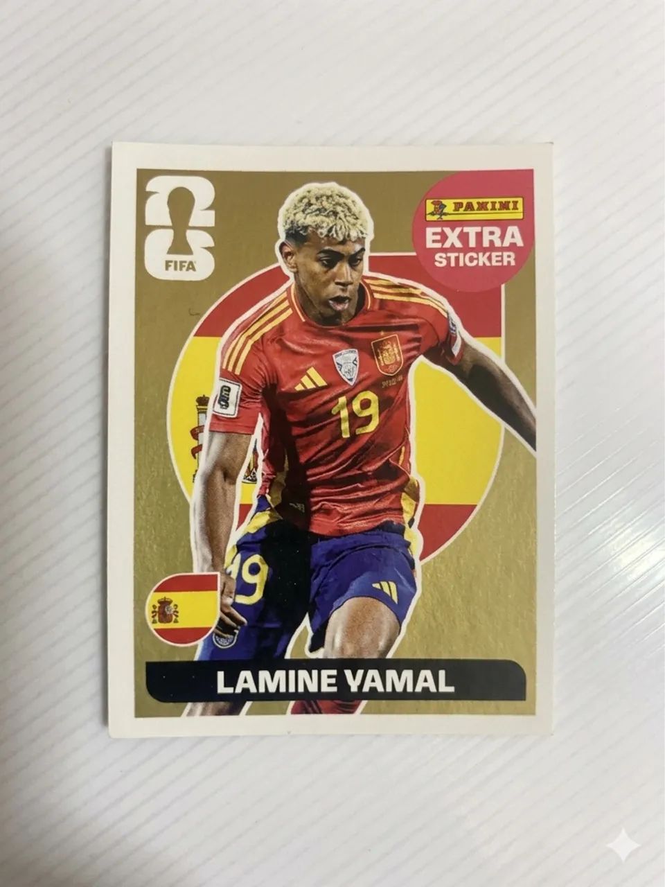 Figurinha Lamine Yamal Gold (ouro) Panini copa 2026