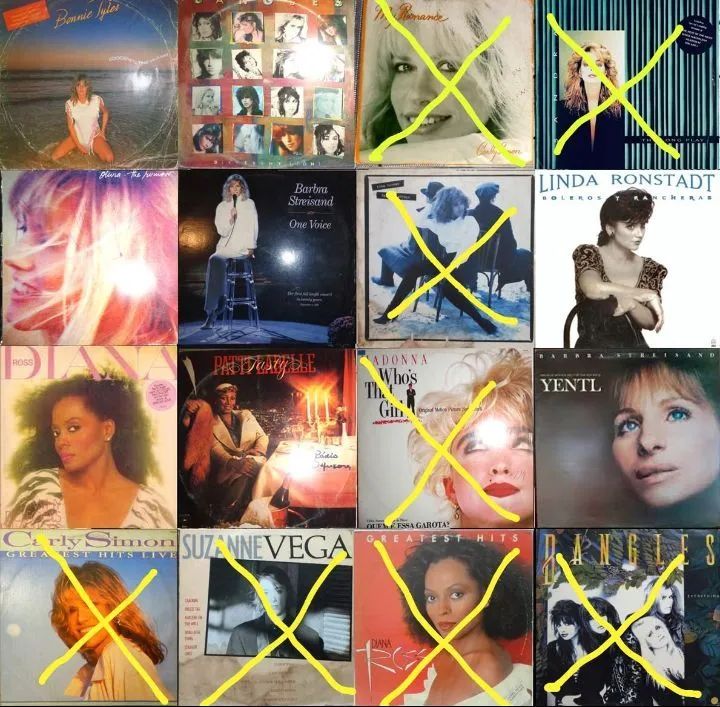 LPs Cantoras Pop internacionais