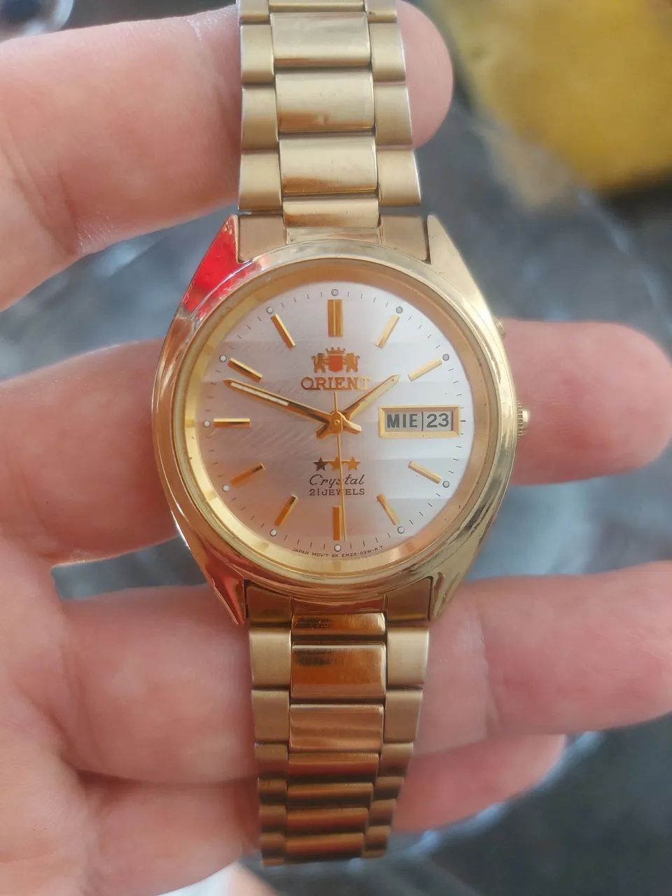 Relogio orient lindo cristal - Foto 5