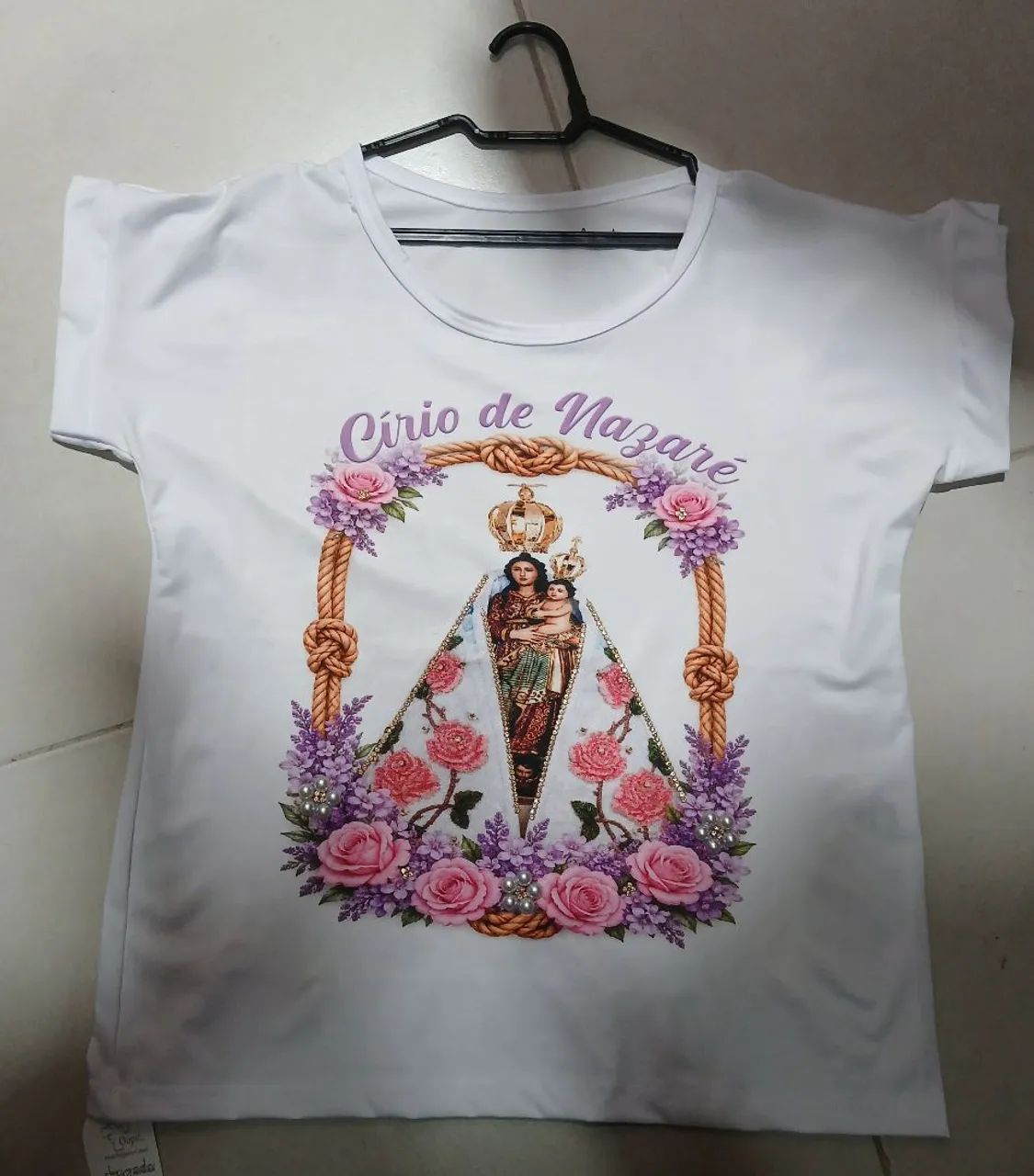 Lindas camisas do cirio com pedrarias - Foto 4