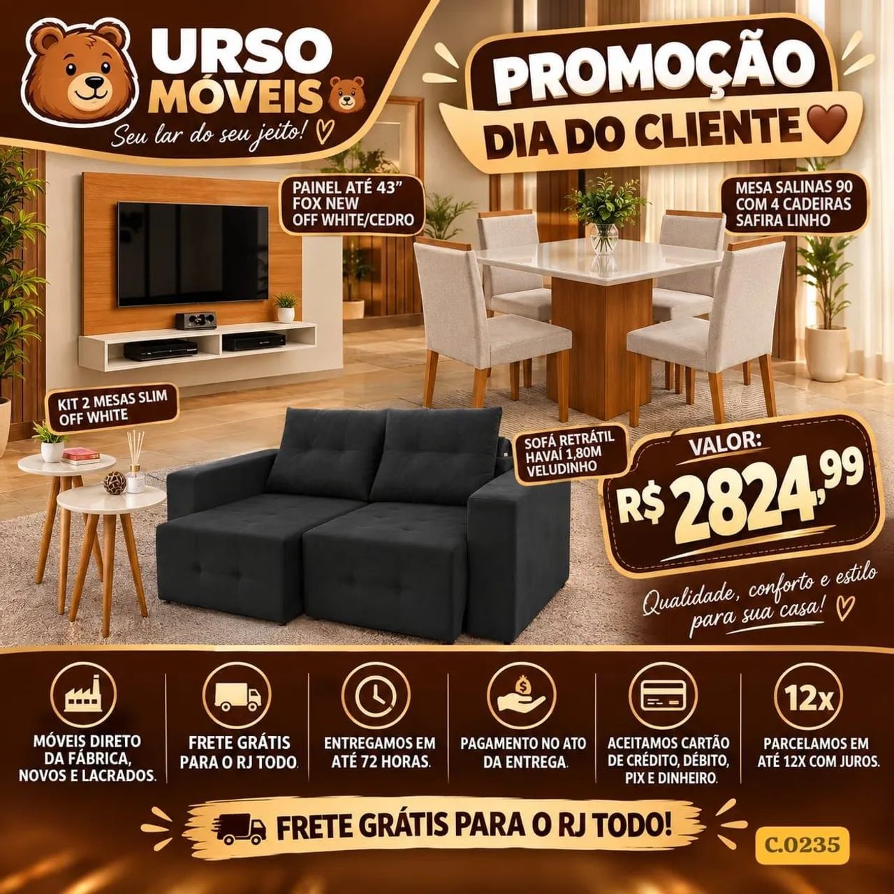 Combo para sua sala