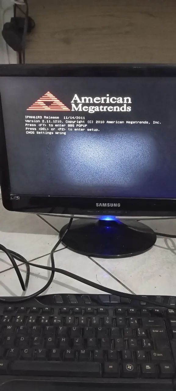 Computador com defeito na tela