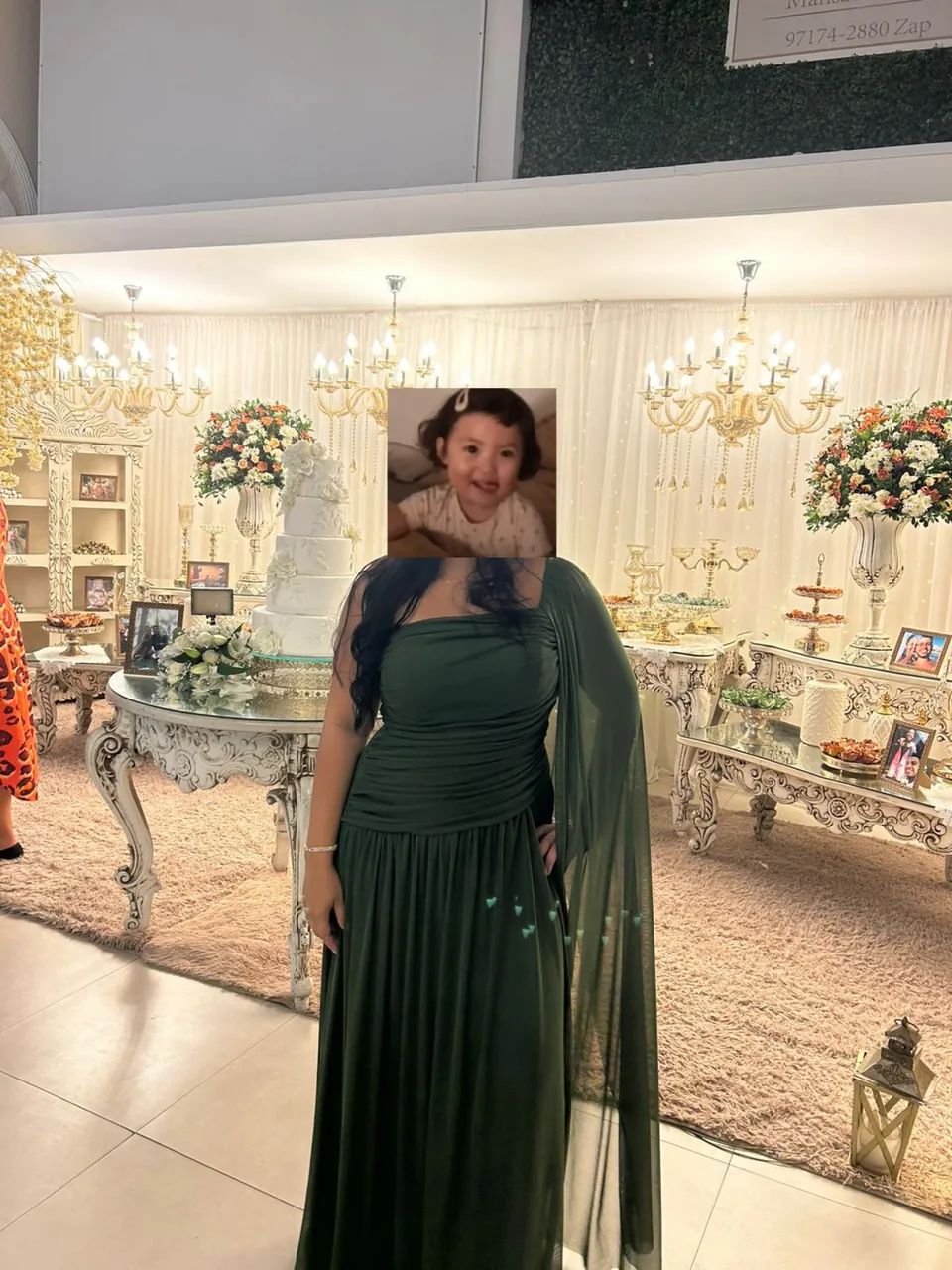 Vestido verde oliva  - Foto 2