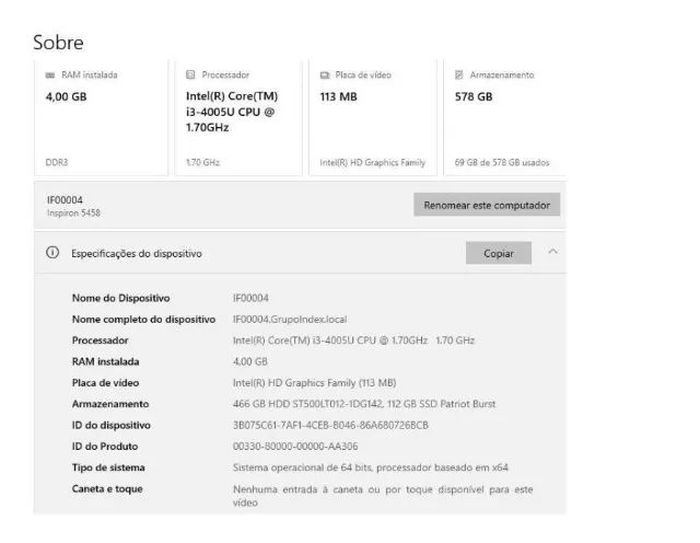 Notebook Dell 5458 i3 4° GER. 4GB RAM - Foto 5