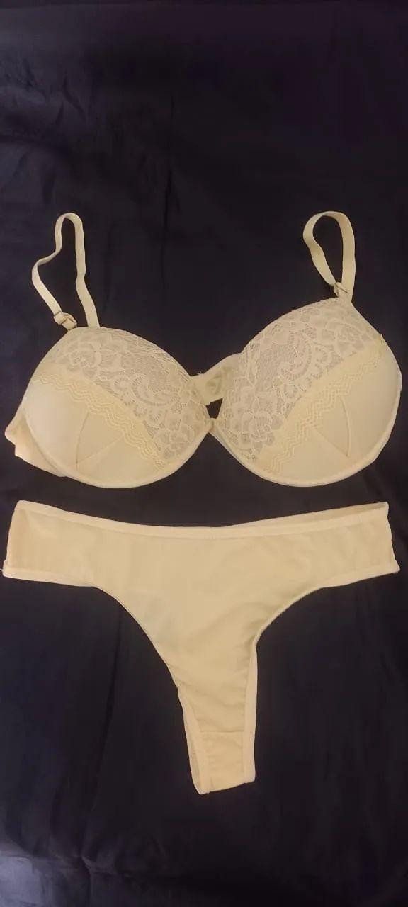conjunto de lingerie amarelo - Foto 3
