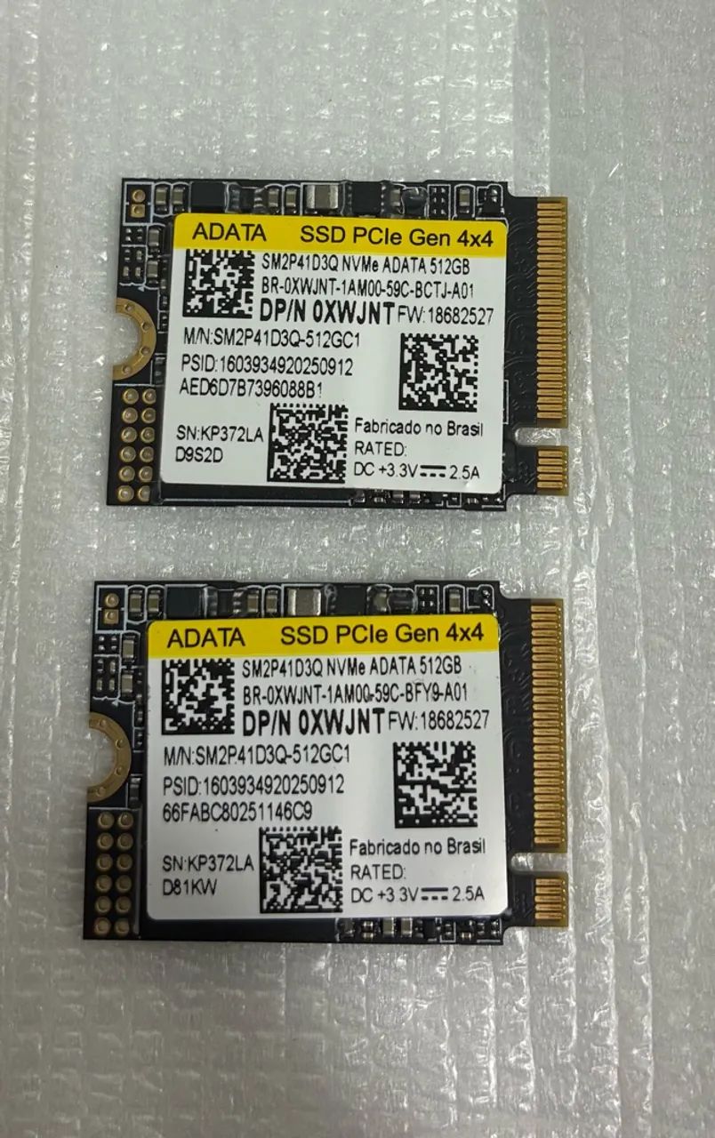 2 SSDs M2 NVMe ADATA 512GB