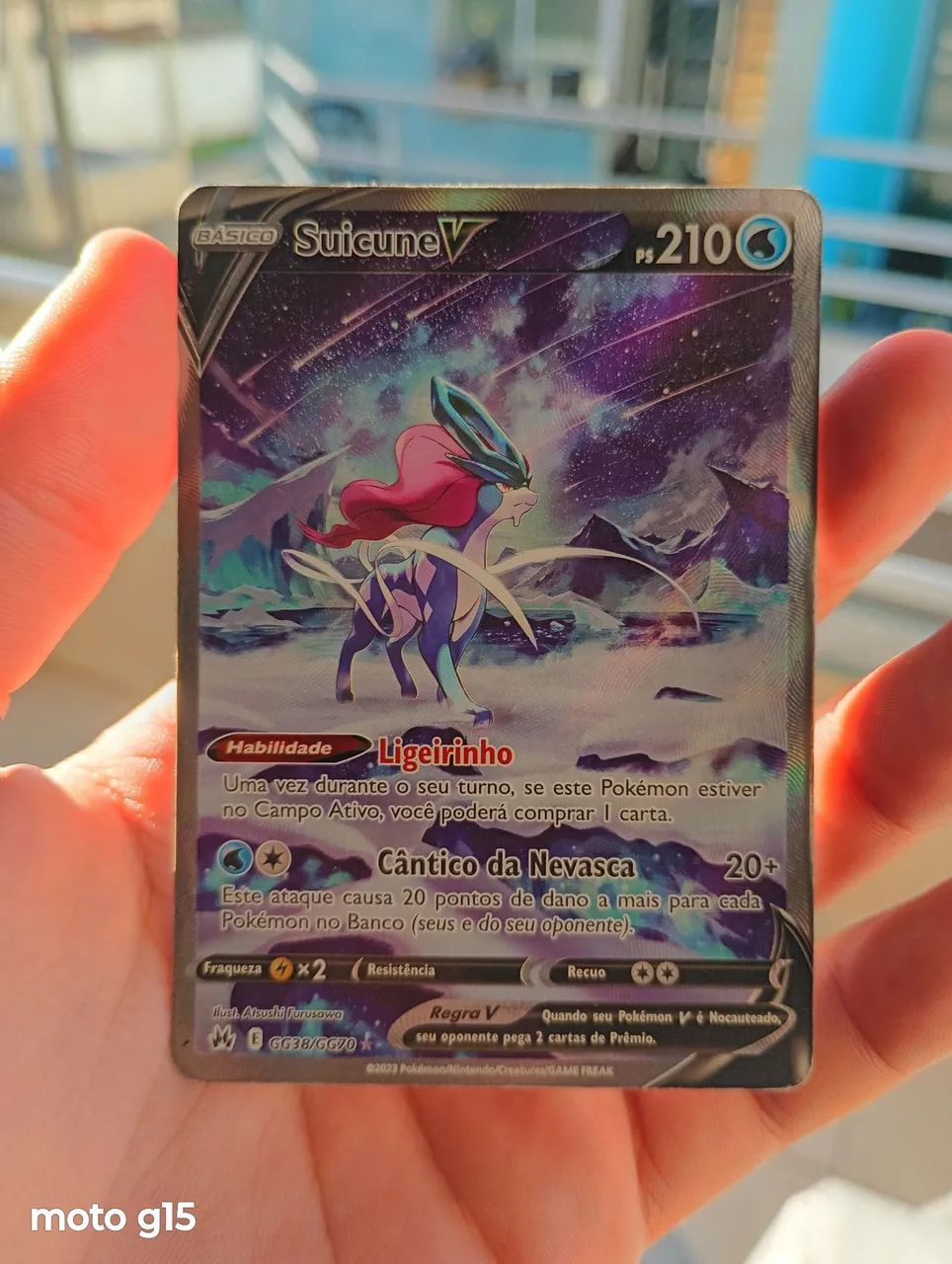 Suicune V, carta pokémon original. - Foto 2