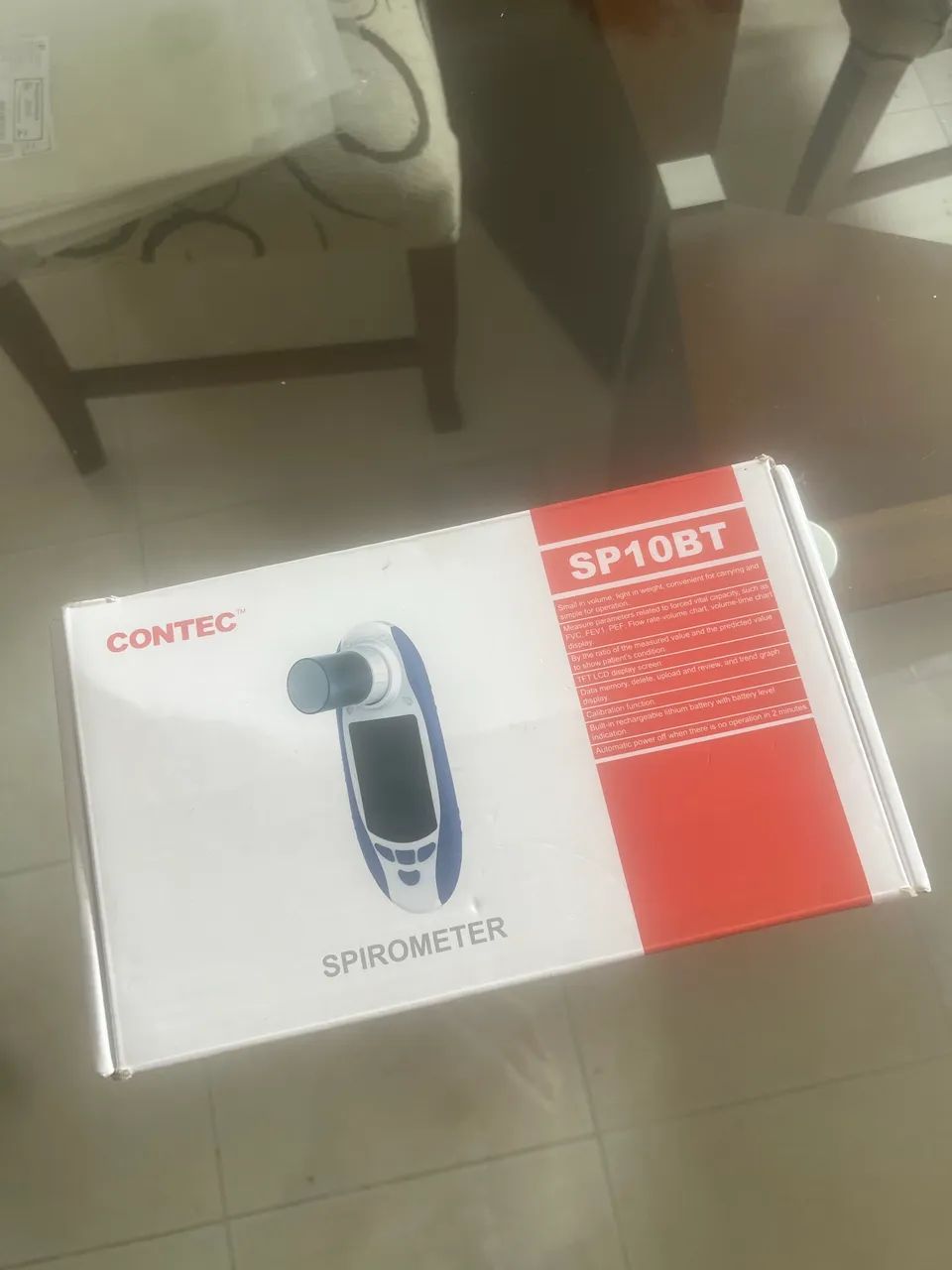 Espirômetro Contec SP10BT - pouco utilizado  - Foto 2