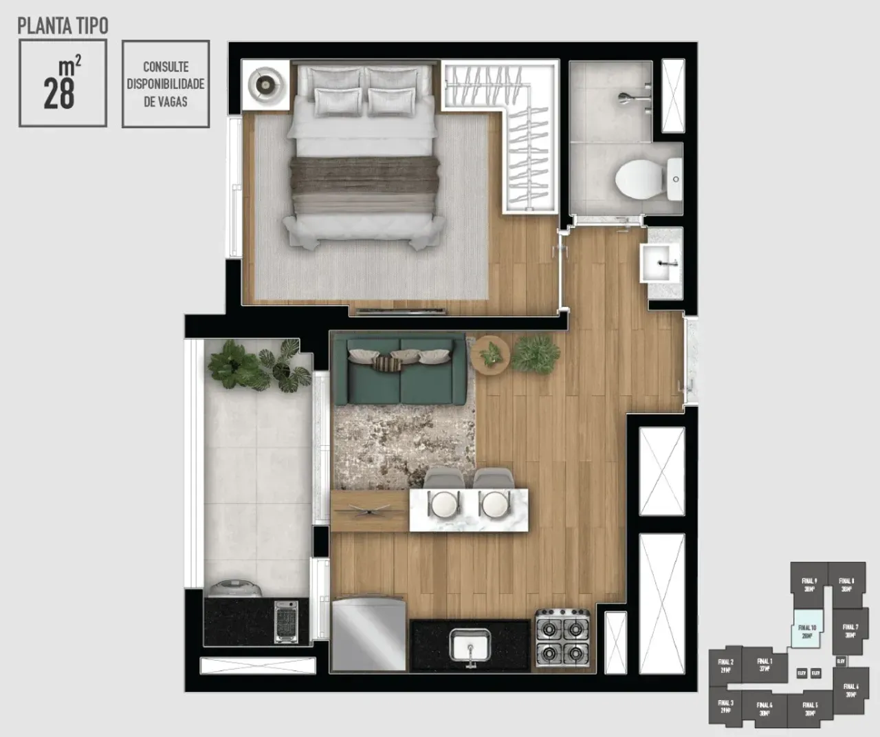 PLANTA 27m²
