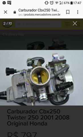 Carburador de twister 330,00r$