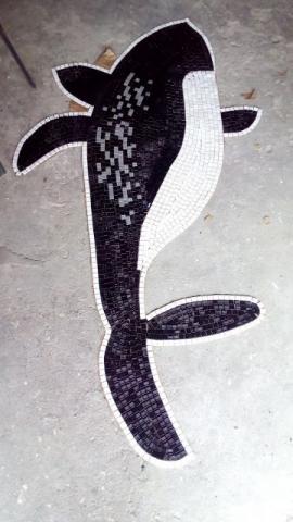 Golfinho para Piscina mosaico - Foto 3
