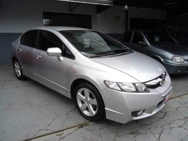 Honda civic lxs 1.8 flex 4p ano 2008 prata - Foto 3