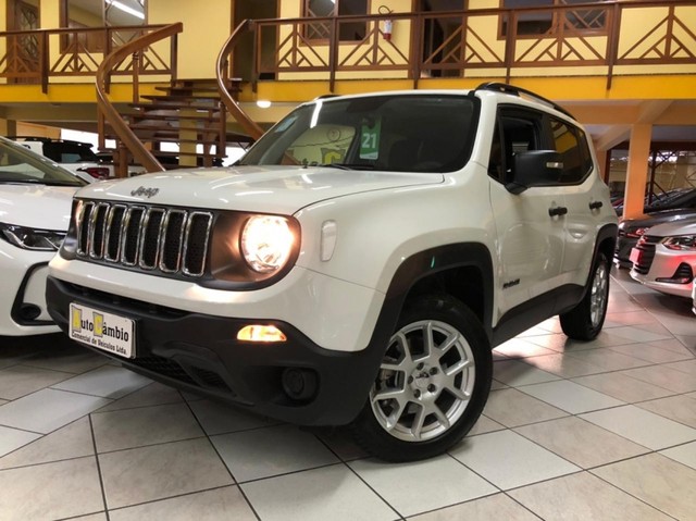 RENEGADE SPORT 1.8 AUT. BRANCO 5.000 KM IMPECÁVEL