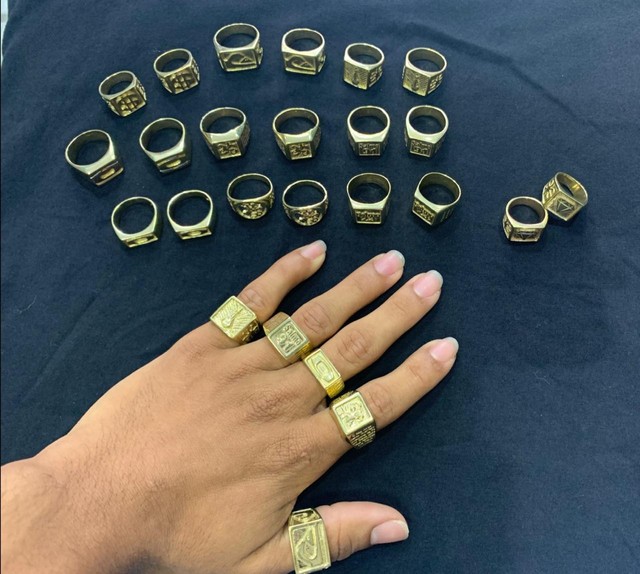 Anéis de moeda antiga atacado apartir de 6 unidades cada vai ficar R$10,00 - Foto 2