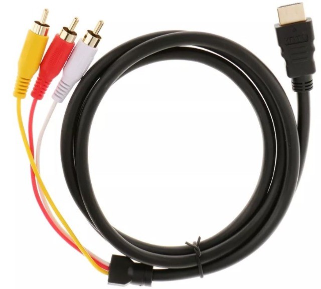 COD-CP369  1,5 M Hdmi Macho A 3 Rca (vermelho+amarelo+branco) Adaptador Arduino Automação  - Foto 3