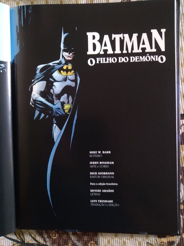 Hq Batman O Filho Do Demonio - Capa Dura