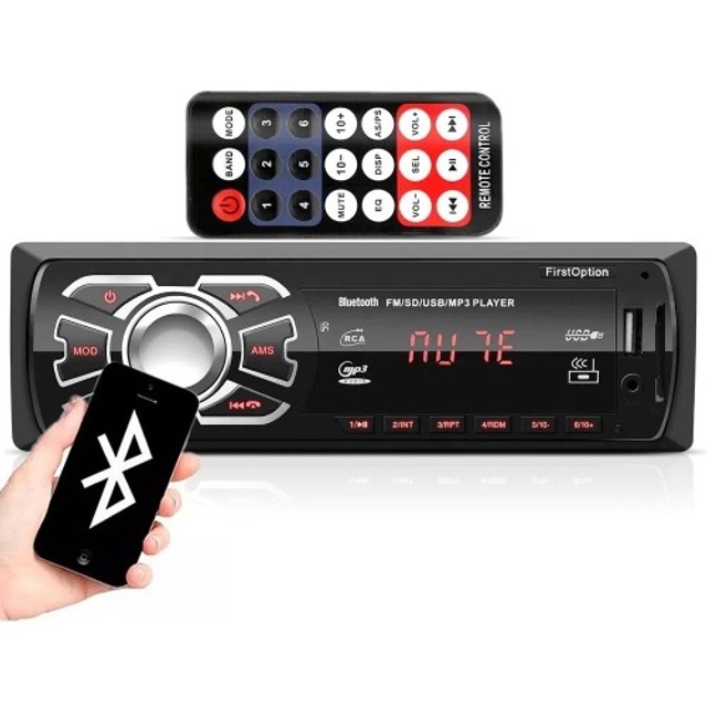 Mp3 Player Som Carro Automotivo Bluetooth Pendrive Sd Rádio 414