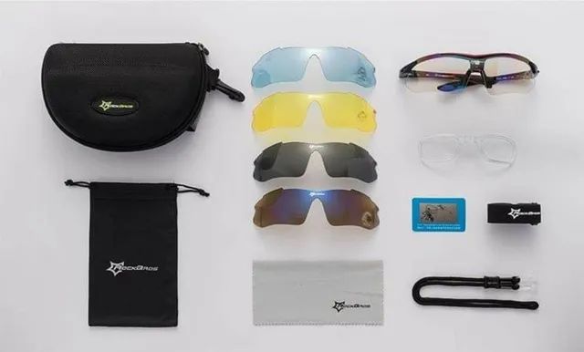 Óculos para ciclista Rockbros lentes intercambiáveis - Foto 2