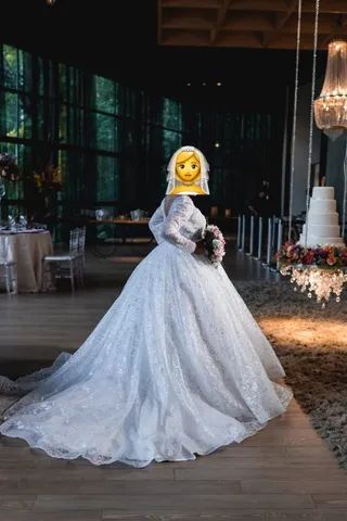 Vestido de Noiva Estilo Princesa. - Foto 2