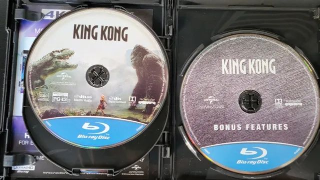 Blu-Ray 4K HDR + Blu-Ray + Bonus + Digital: King Kong com Dublagem em Portugues - Foto 6