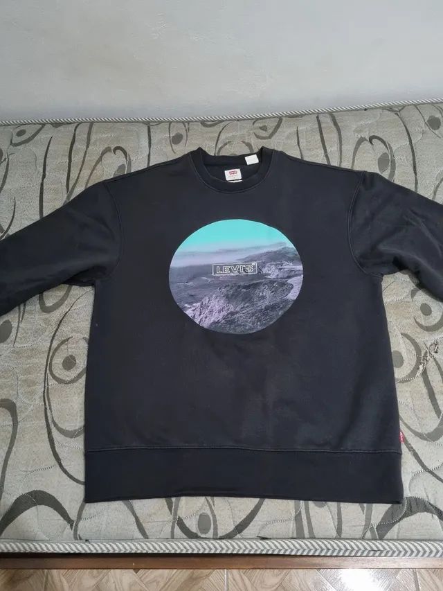 Moletom Levis Relaxed Fit Preto