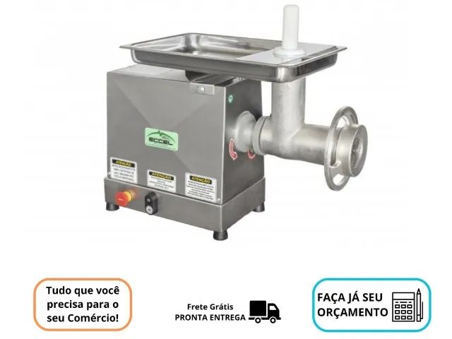 Moedor de Carne Boca 08//22 Inox Eccel 