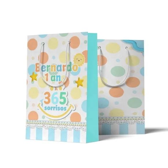 20 sacolinhas personalizadas