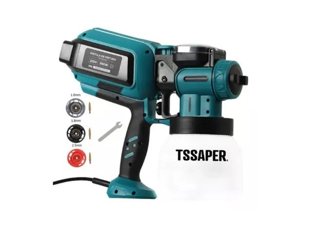 Pulverizador Pintura Pistola Elétrico 550w 3 bicos Tssaper - Fazemos Entregas! - Foto 3
