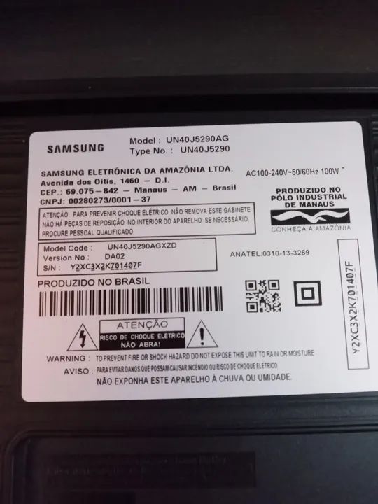 Tv samsung 40 polegadas tela quebrada mod j5290  - Foto 4