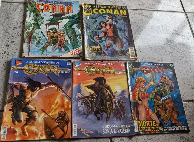 Lote Revista a espada selvagem de Conan o Bárbaro gibi livro revistinha ANTIGA 