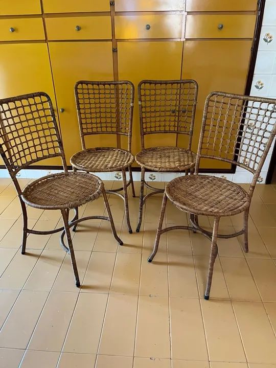 Conjunto de Cadeiras de Vime