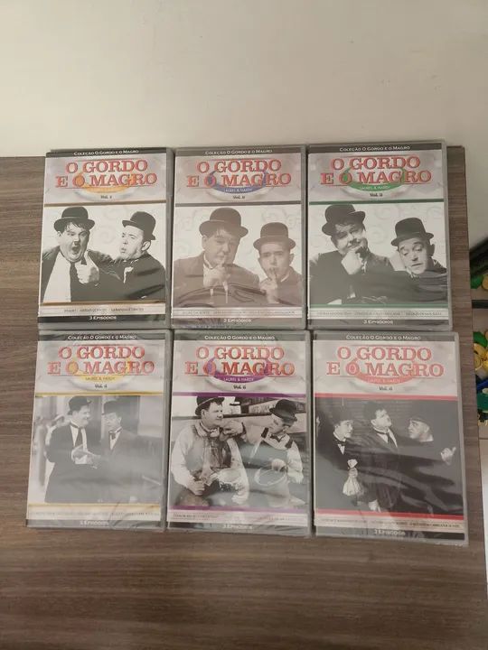 6 DVD coleção O Gordo e O Magro