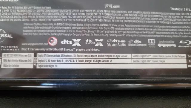 Blu-Ray 4K HDR + Blu-Ray + Bonus + Digital: King Kong com Dublagem em Portugues - Foto 3