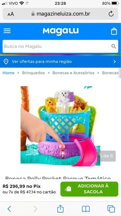 Polly Pocket - Parque aquáticos bichinhos - Brinquedo Completo - Foto 3