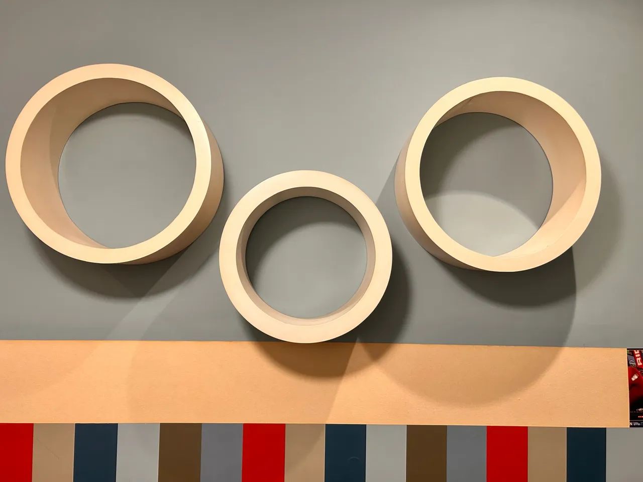 Três nichos decorativos para parede