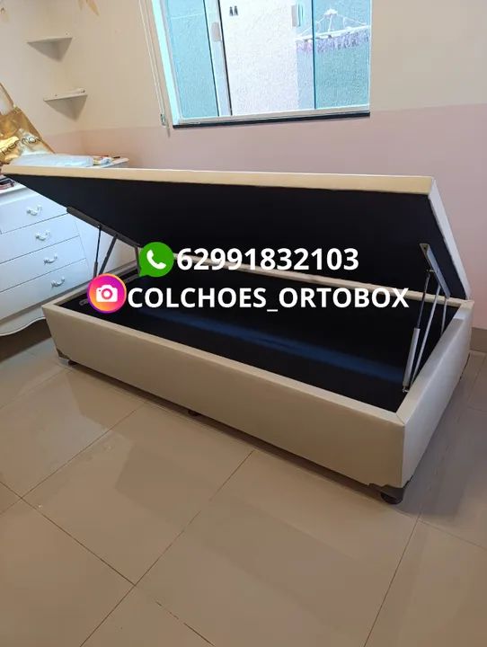 Cama Box Baú Solteiro em ate 10x sem juros - Foto 4
