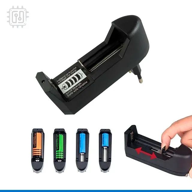 Carregador Universal De Pilhas E Baterias Lithium Bivolt
