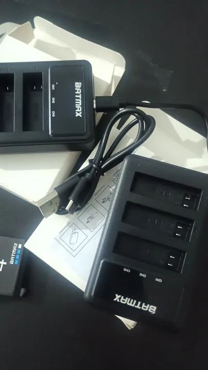 Carregador Batmax triplo Gopro 4 novo na caixa  - Foto 3