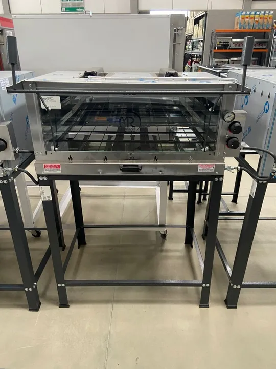 FORNO DE PIZZA 80X60CM COM 2 INFRA VERMELHO