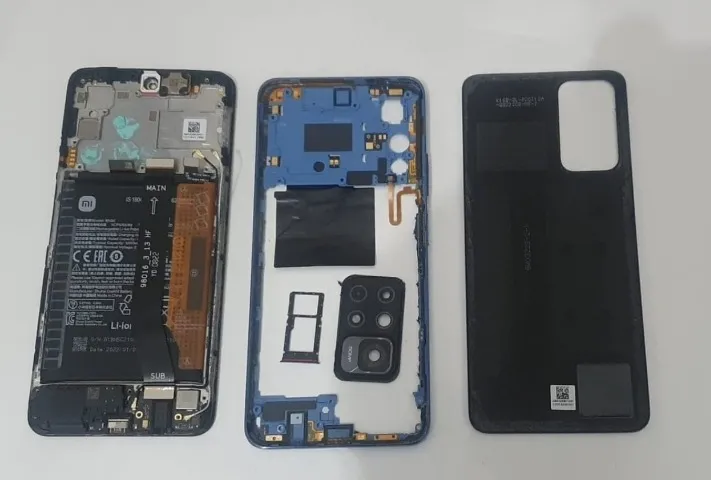 Carcaça com Componentes Redmi Note 11s 5g-Não Vai Placa Mãe