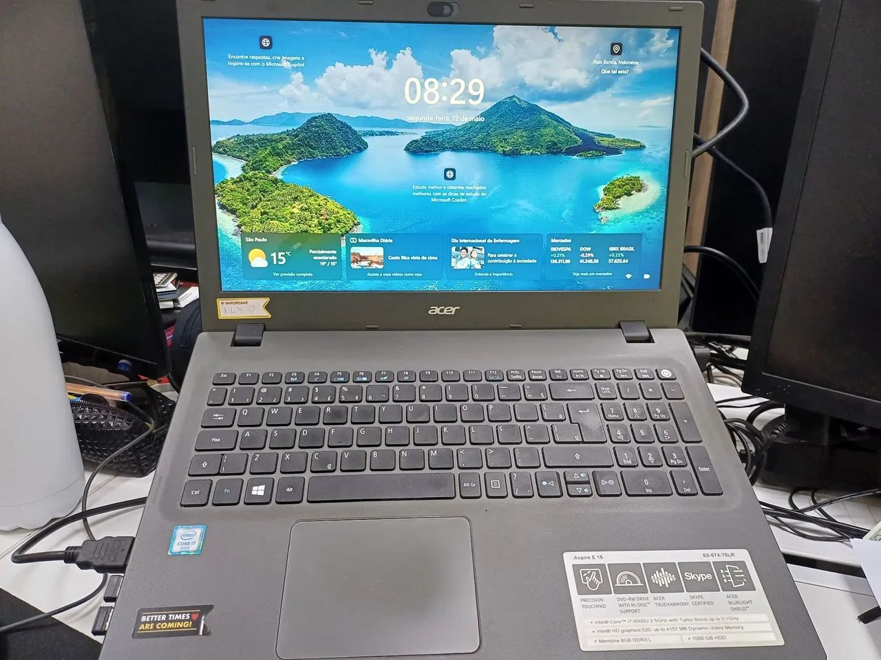 Notebook Acer Aspire E 15 + Monitor Acer 19pol