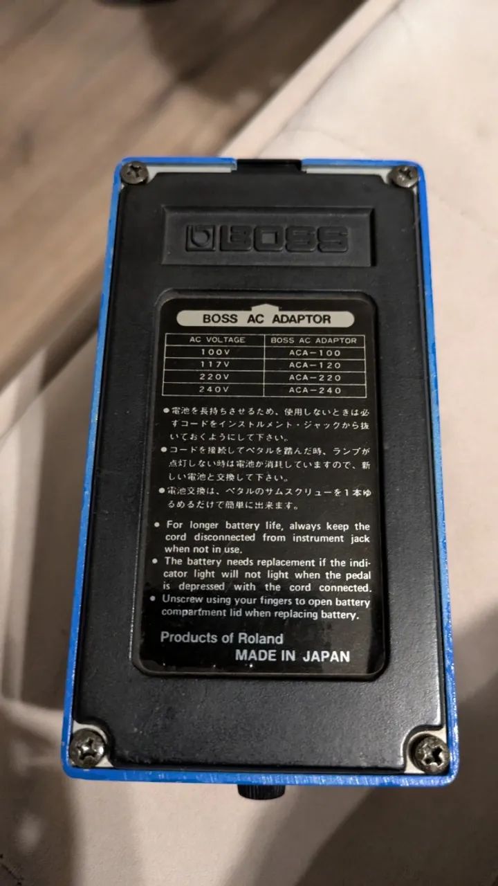 Pedal Boss Efeito Compression Sustainer Cs-2 Japan Original