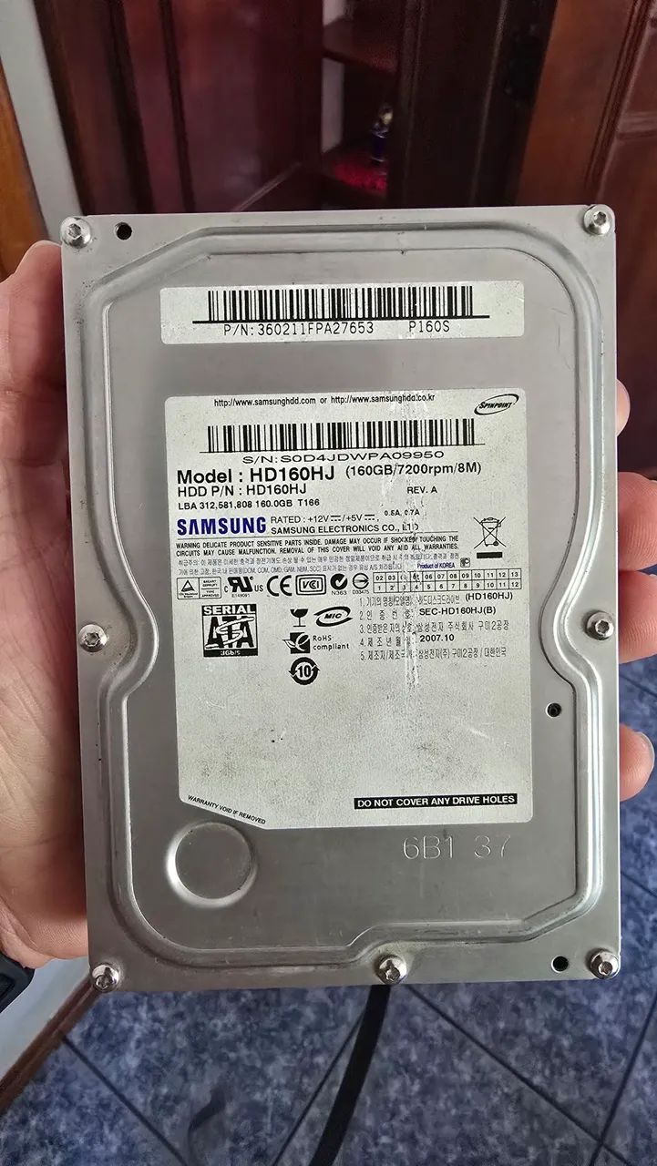 HD Samsung 160GB 7200rpm
