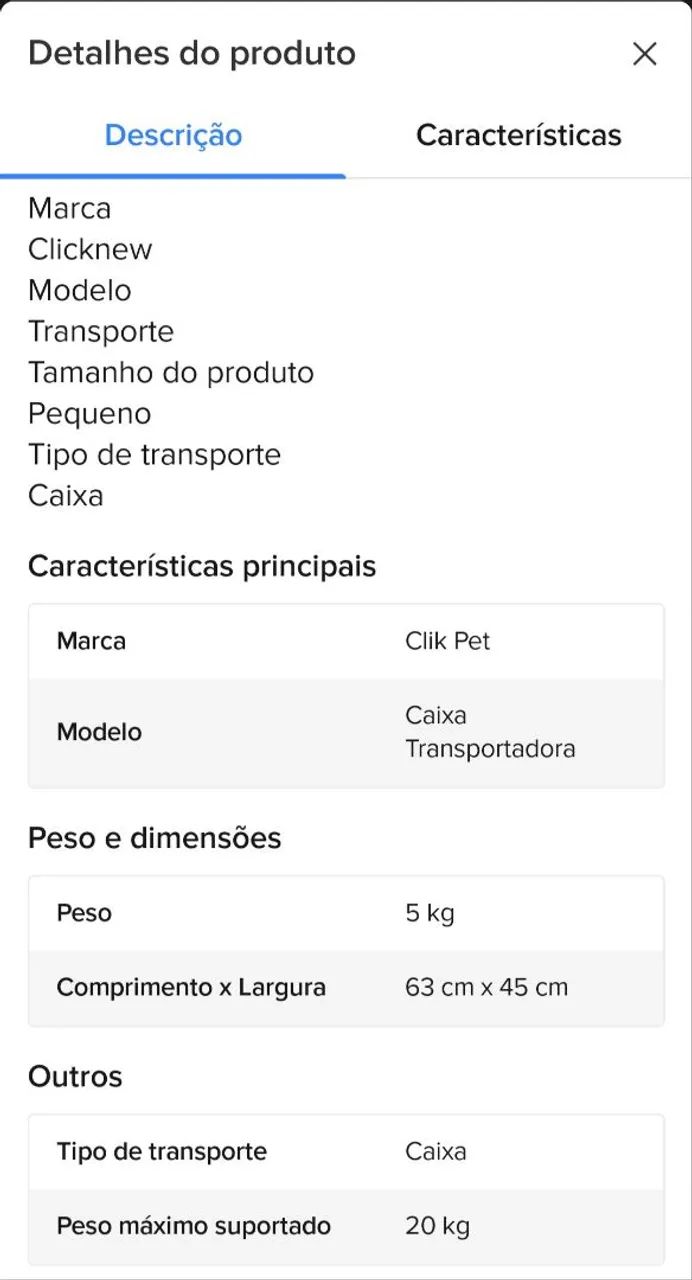 Caixa Transportadora n°2 da CiickNew - Foto 2