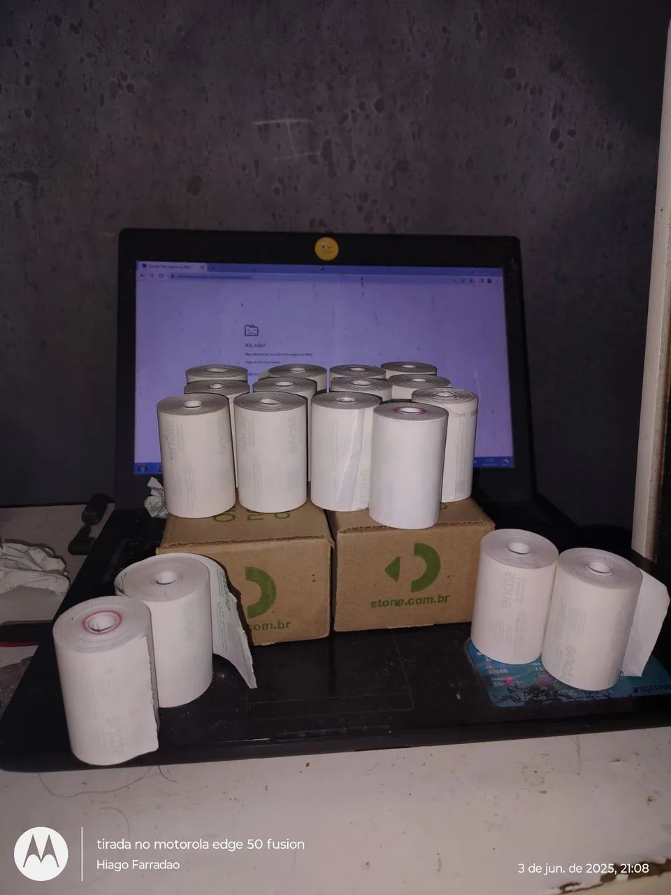 Rolos de Papel Térmico para Impressora de Cupom Fiscal da ton - Foto 2