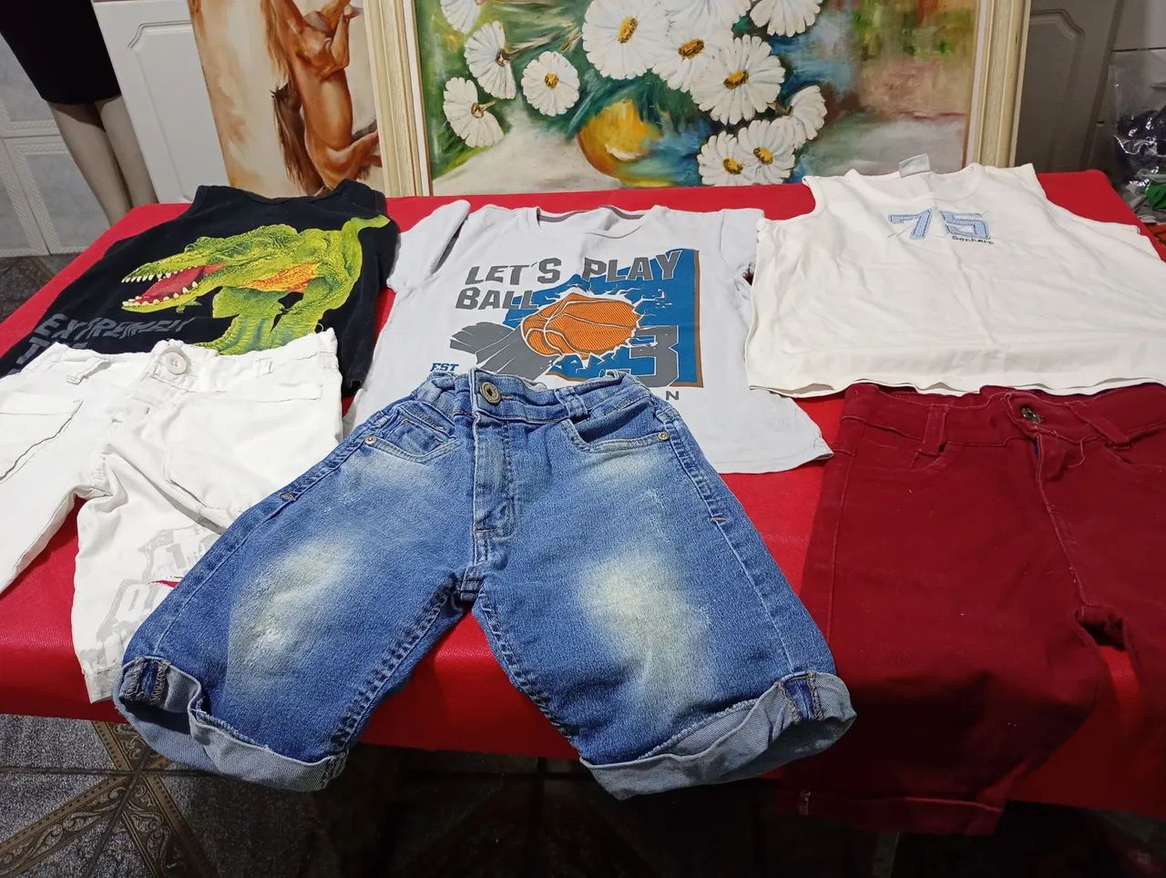 Roupa infantil  Tam 6 e 8  lote com 43 peça  tem alguma peça com avaria  - Foto 3